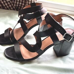 Elegant Black Strappy Heels